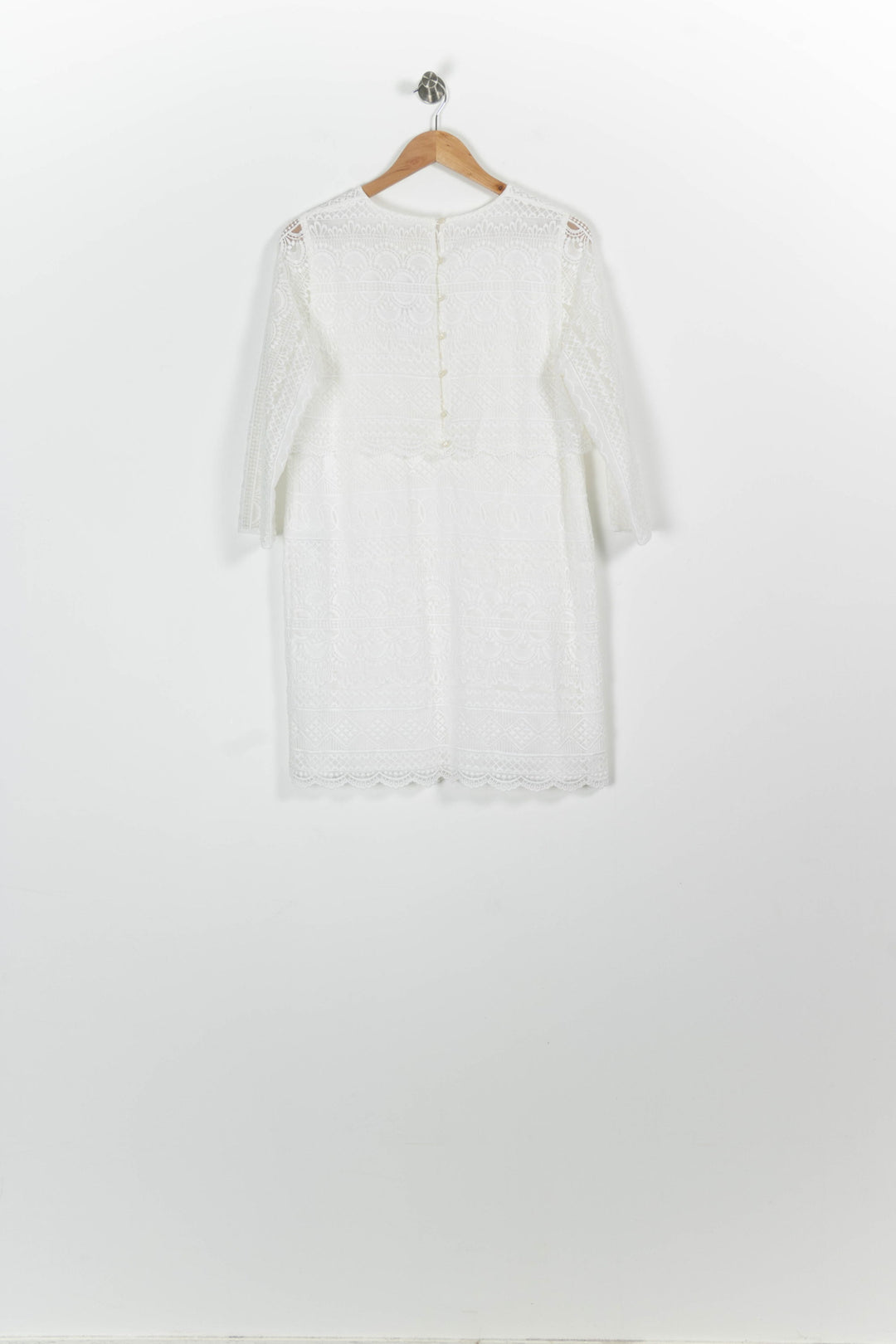 Robe Courte Blanche - Taille L/40 de la marque Sézane | PARAD96566 - Vendu par Paradigme - Image 4