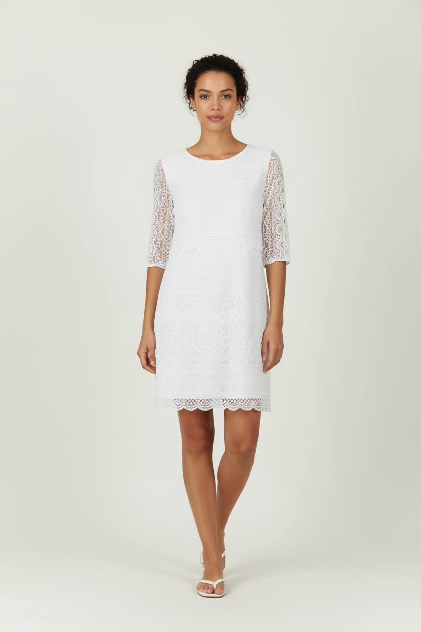 Robe Courte Blanche - Taille L/40 de la marque Sézane | PARAD96566 - Vendu par Paradigme - Image 1