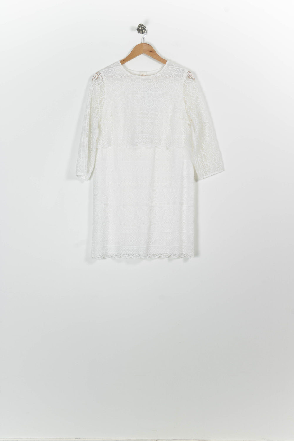 Robe Courte Blanche - Taille L/40 de la marque Sézane | PARAD96566 - Vendu par Paradigme - Image 2