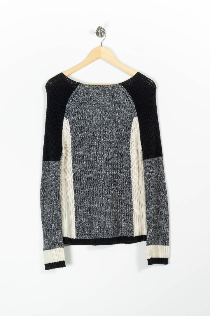 Pull Bleu et Écru - Taille M/38 de la marque Caroll | PARAD96570 - Vendu par Paradigme - Image 4