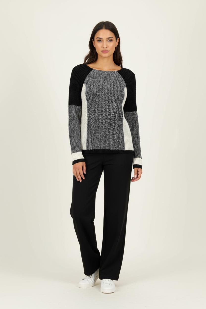 Pull Bleu et Écru - Taille M/38 de la marque Caroll | PARAD96570 - Vendu par Paradigme - Image 1