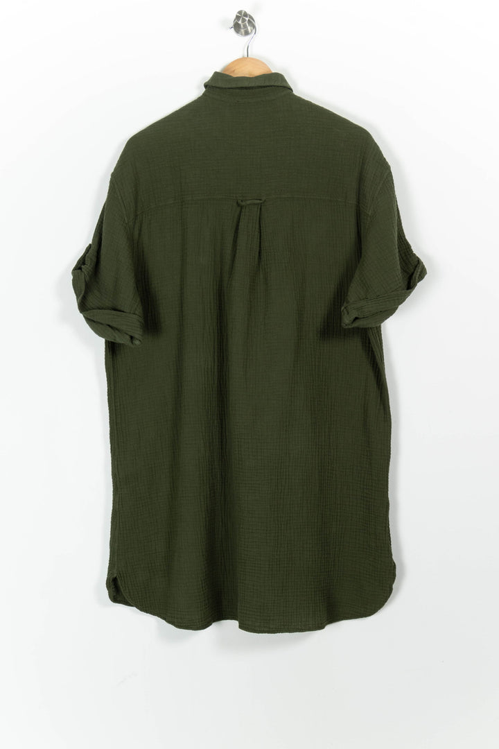 Robe Chemise Verte - Taille S/36 de la marque Sézane | PARAD96574 - Vendu par Paradigme - Image 4