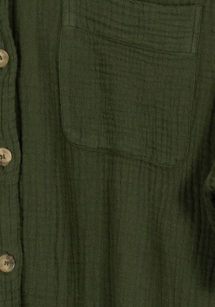 Robe Chemise Verte - Taille S/36 de la marque Sézane | PARAD96574 - Vendu par Paradigme - Image 3