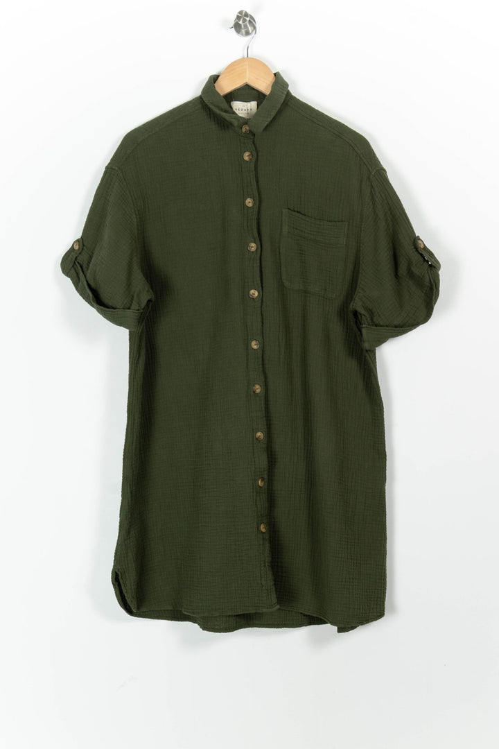 Robe Chemise Verte - Taille S/36 de la marque Sézane | PARAD96574 - Vendu par Paradigme - Image 2