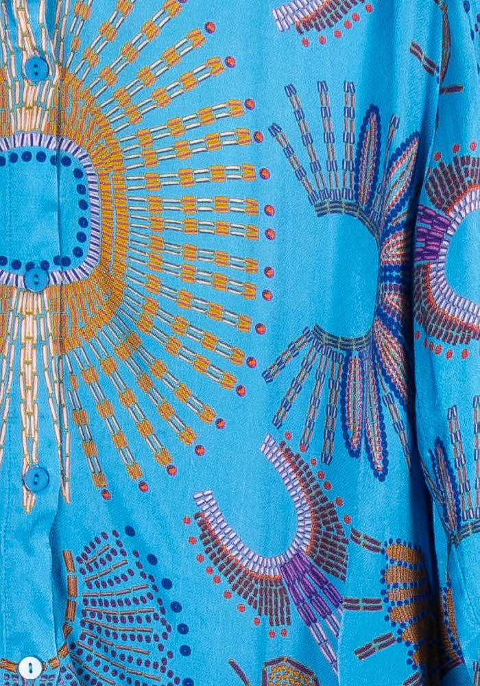 Chemise Bleue et Orange - Taille S/36 de la marque Wild | PARAD96575 - Vendu par Paradigme - Image 3