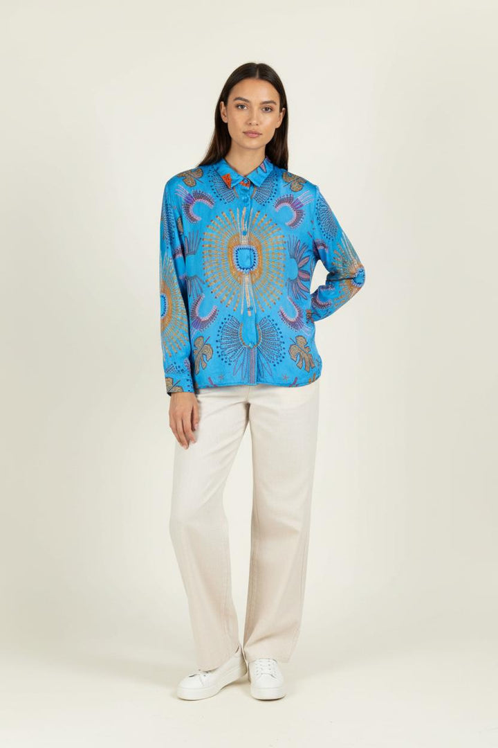 Chemise Bleue et Orange - Taille S/36 de la marque Wild | PARAD96575 - Vendu par Paradigme - Image 1