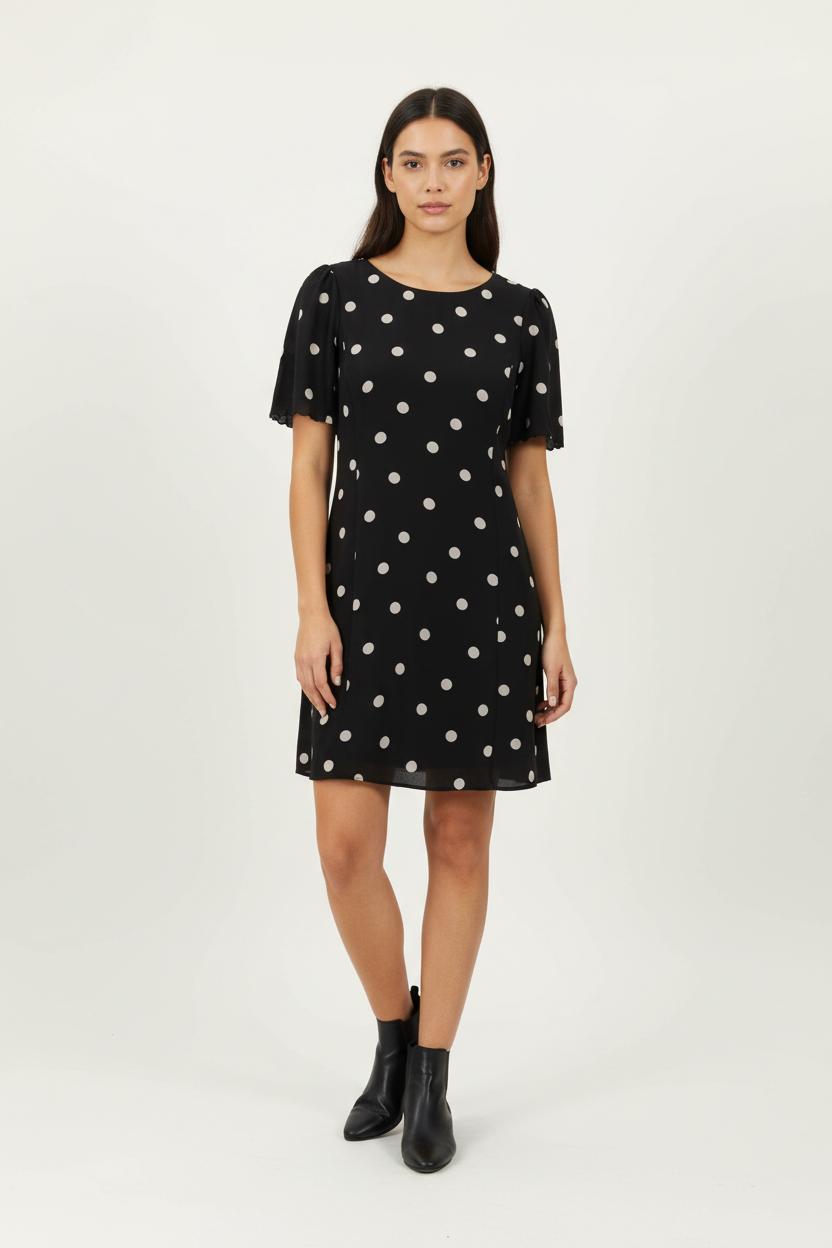 Robe Courte Noire et Blanche - Taille M/38 de la marque Sézane | PARAD96576 - Vendu par Paradigme - Image 1
