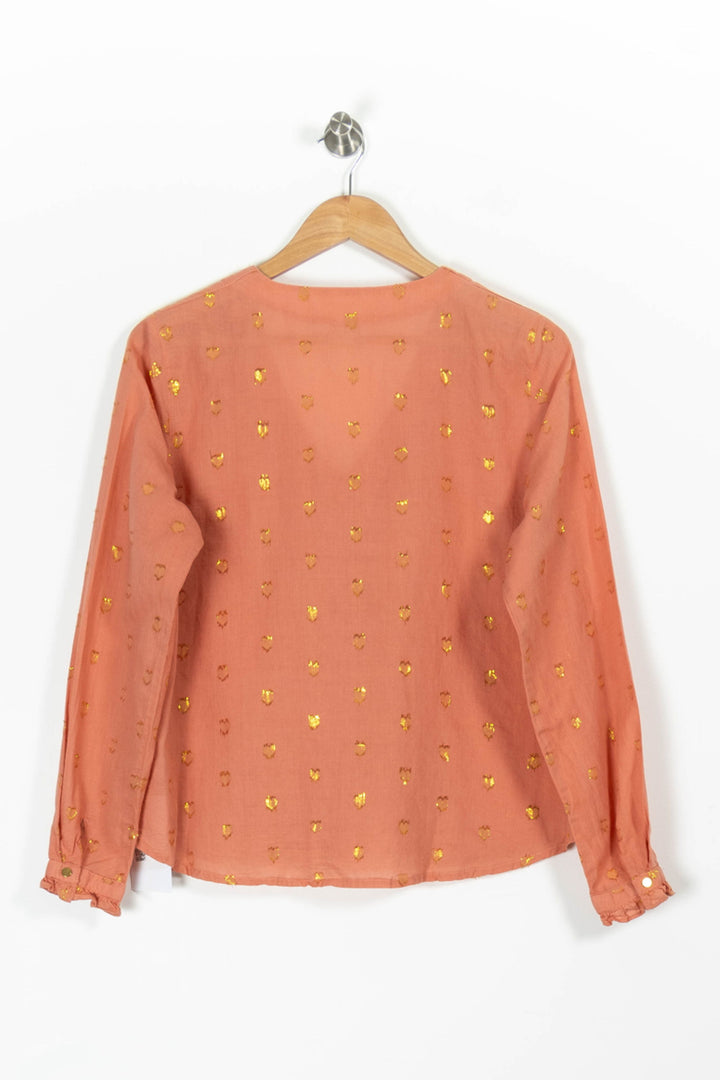 Blouse Orange et Doré - Taille M/38 de la marque Karl Marc John | PARAD96583 - Vendu par Paradigme - Image 4