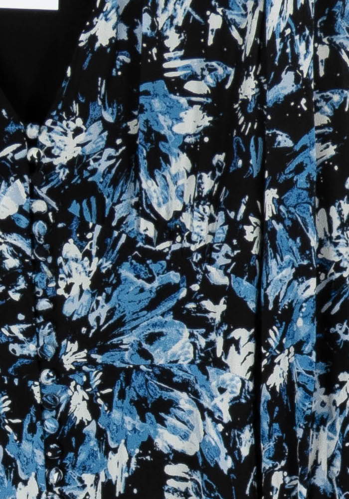 Robe Courte Noire et Bleue - Taille L/40 de la marque The Kooples | PARAD96585 - Vendu par Paradigme - Image 3