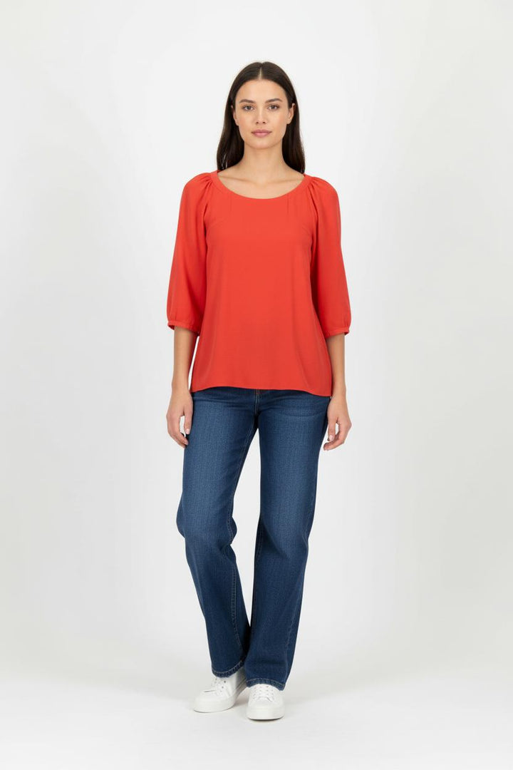 Blouse Rouge - Taille S/36 de la marque ba&sh | PARAD96594 - Vendu par Paradigme - Image 1