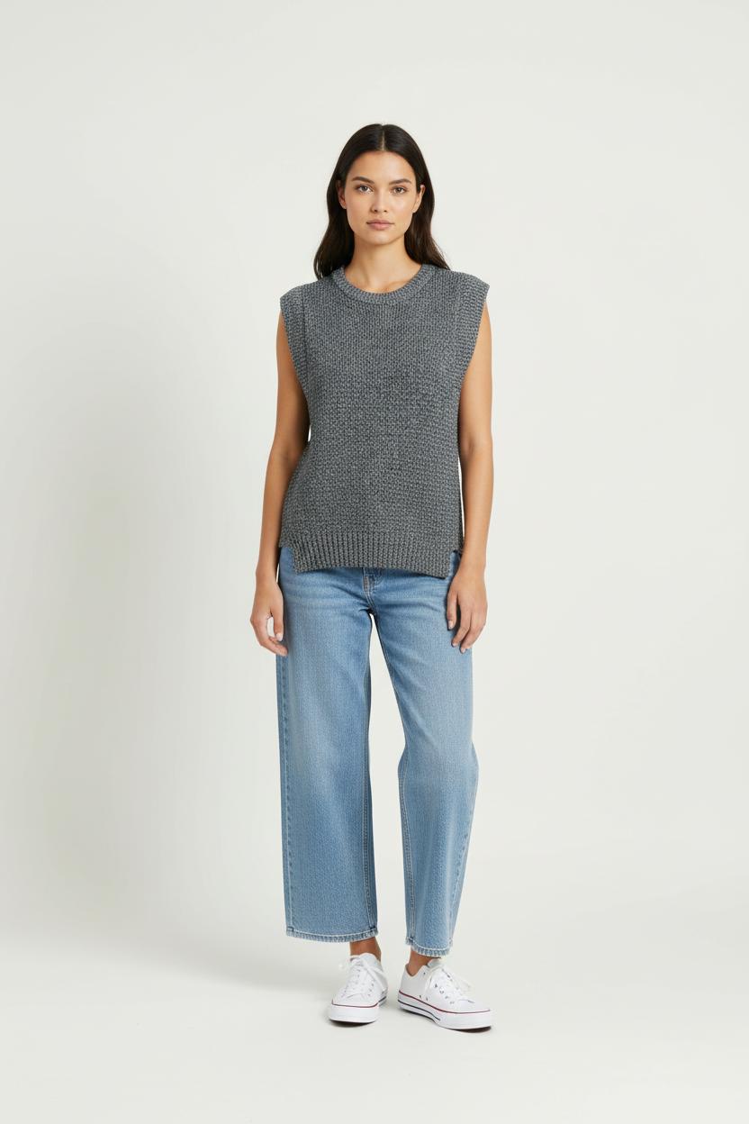 Débardeur Gris - Taille S/36 de la marque Sandro | PARAD96597 - Vendu par Paradigme - Image 1