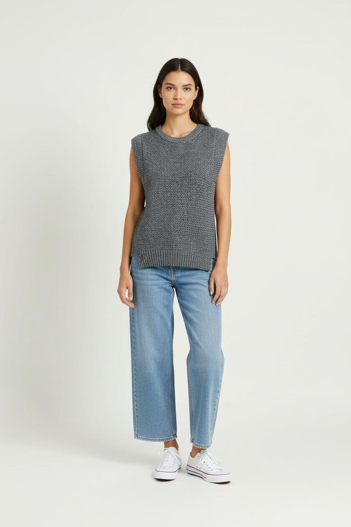 Débardeur Gris - Taille S/36 de la marque Sandro | PARAD96597 - Vendu par Paradigme - Image 1