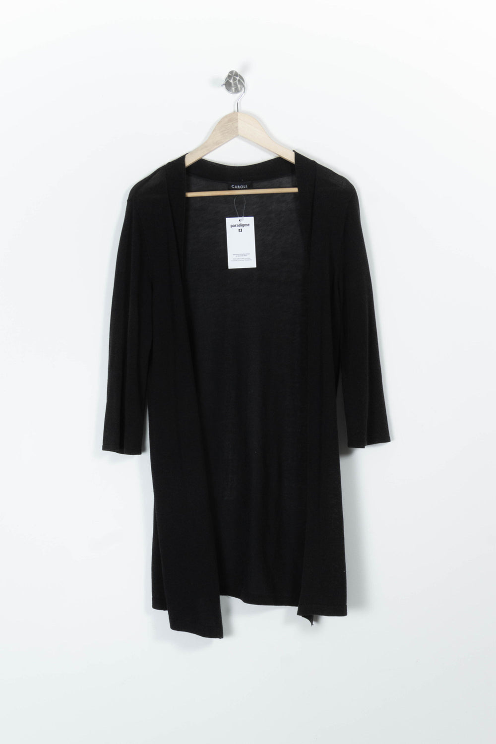 Cardigan Noir - Taille L/40 de la marque Caroll | PARAD96608 - Vendu par Paradigme - Image 2
