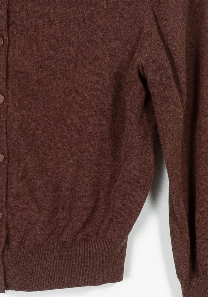 Cardigan Marron - Taille L/40 de la marque Caroll | PARAD96609 - Vendu par Paradigme - Image 3