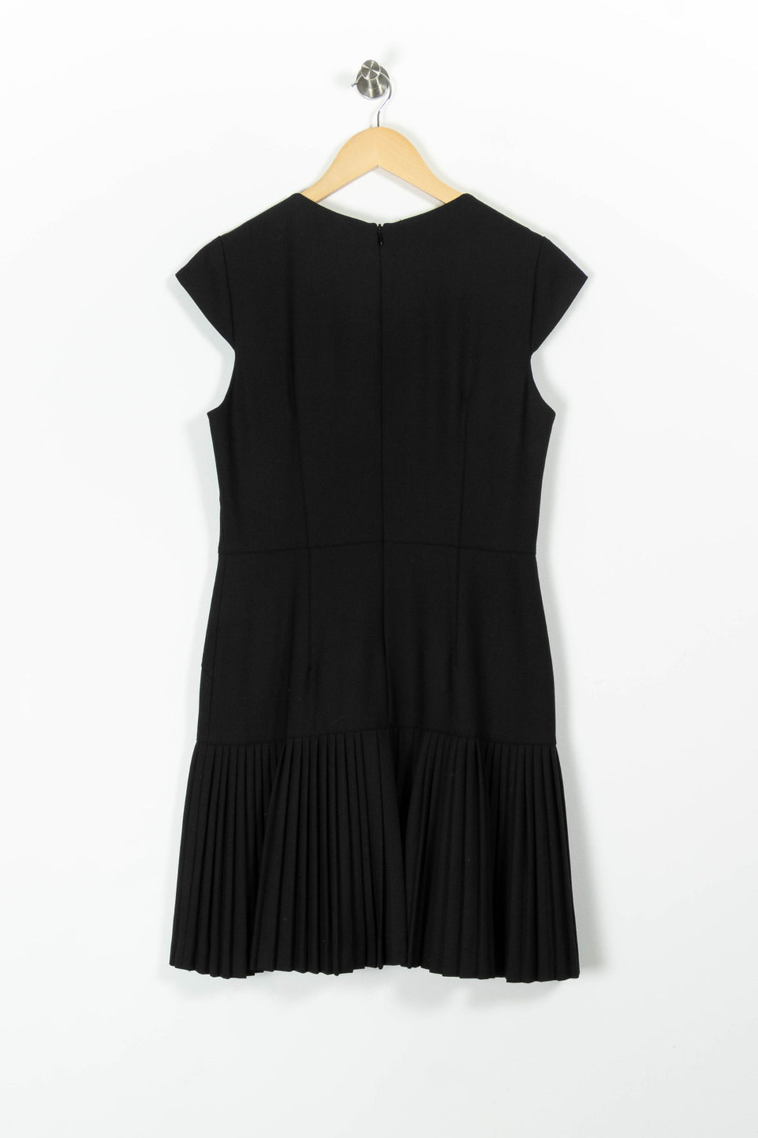 Robe Plissée Noire - Taille L/40 de la marque Caroll | PARAD96610 - Vendu par Paradigme - Image 4