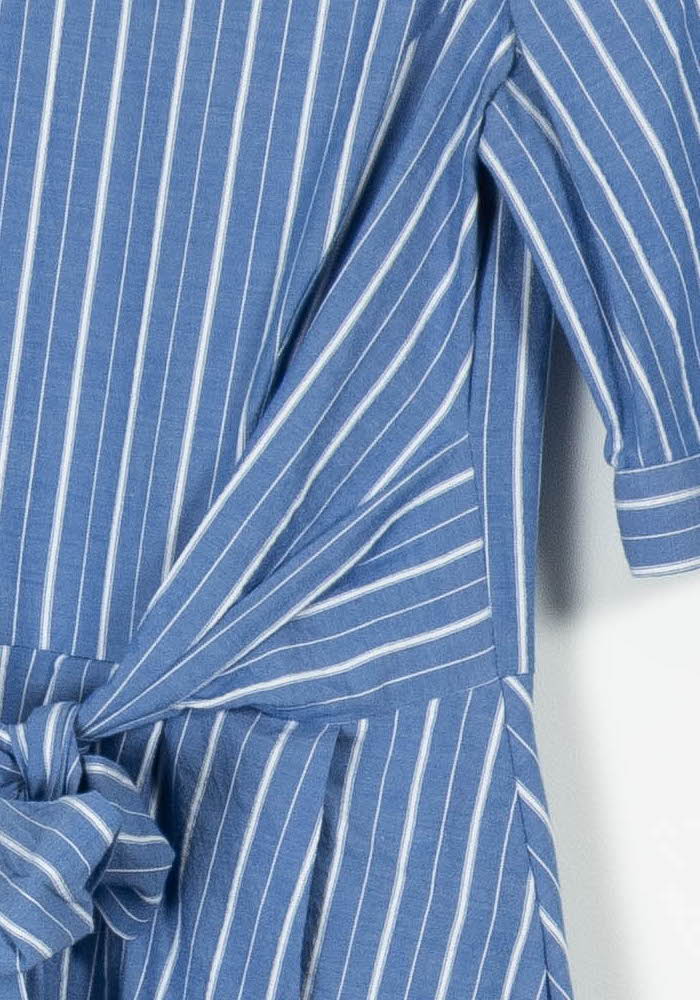 Robe Midi Bleue et Blanche - Taille M/38 de la marque Caroll | PARAD96611 - Vendu par Paradigme - Image 3