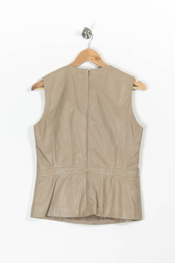 Robe Sans Manches Beige - Taille M/38 de la marque Caroll | PARAD96613 - Vendu par Paradigme - Image 4