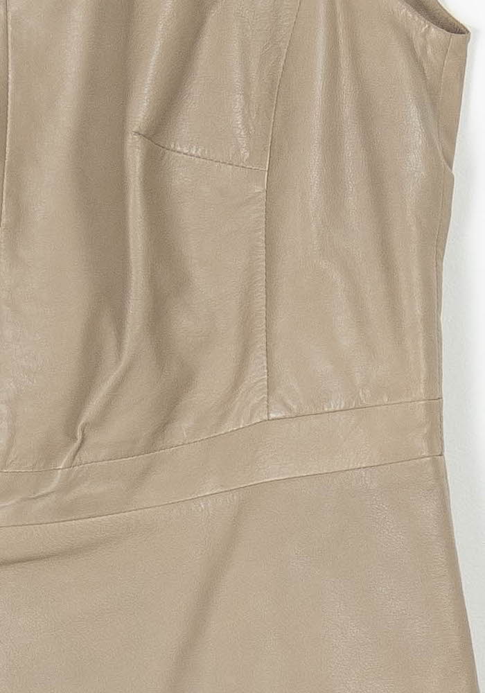 Robe Sans Manches Beige - Taille M/38 de la marque Caroll | PARAD96613 - Vendu par Paradigme - Image 3