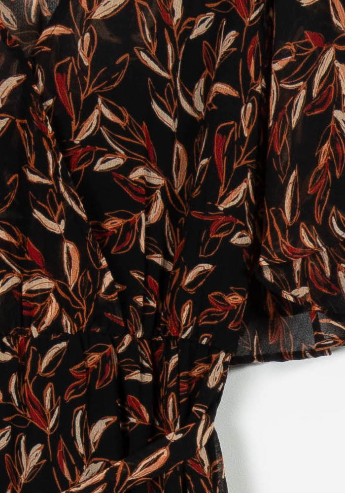 Robe Longue Marron et Noire - Taille M/38 de la marque Grace & Mila | PARAD96617 - Vendu par Paradigme - Image 3