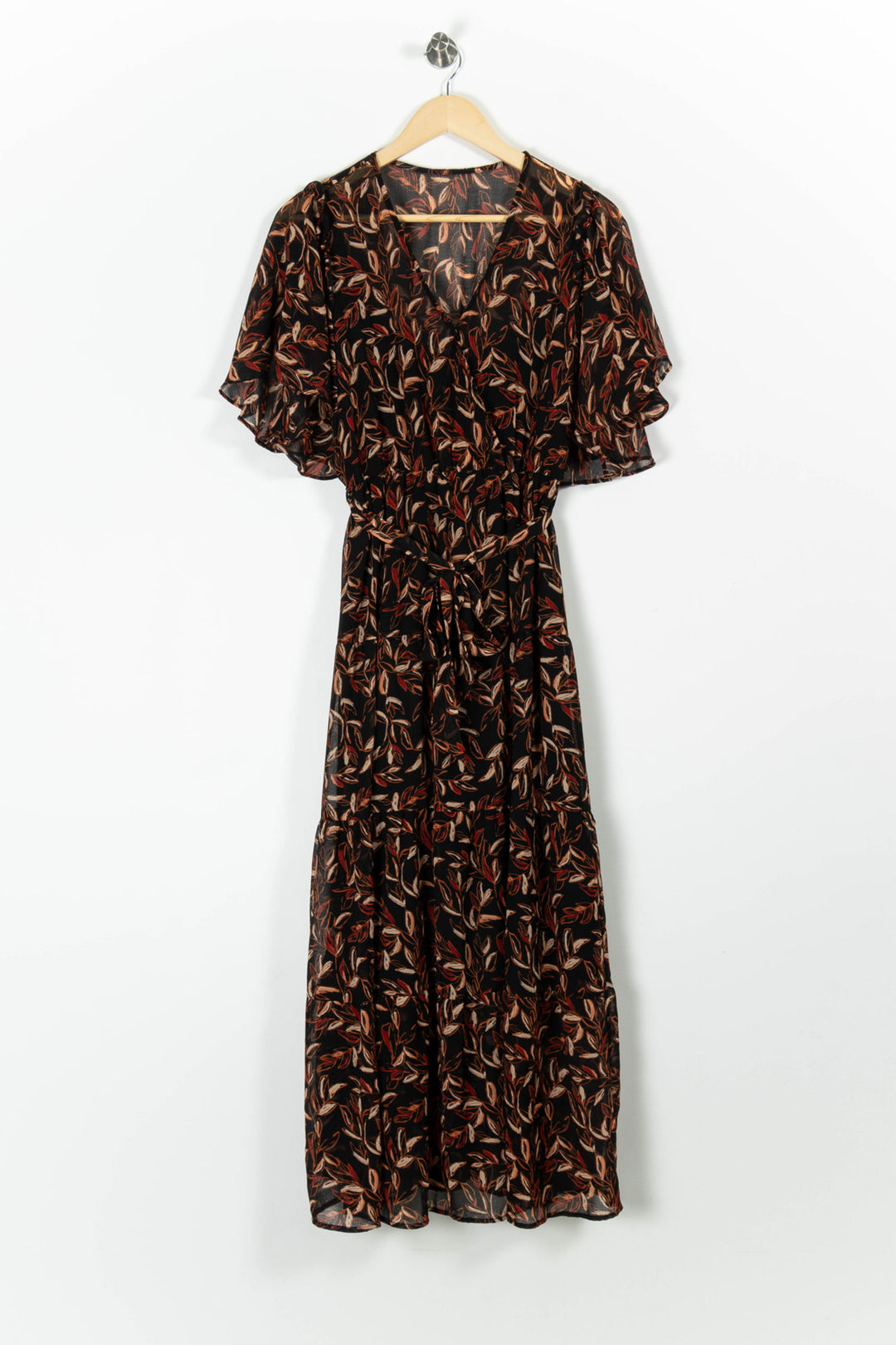 Robe Longue Marron et Noire - Taille M/38 de la marque Grace & Mila | PARAD96617 - Vendu par Paradigme - Image 2