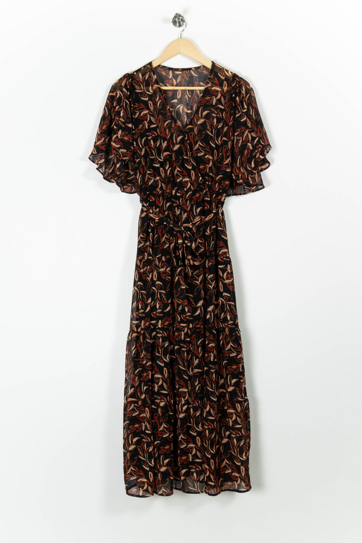 Robe Longue Marron et Noire - Taille M/38 de la marque Grace & Mila | PARAD96617 - Vendu par Paradigme - Image 2