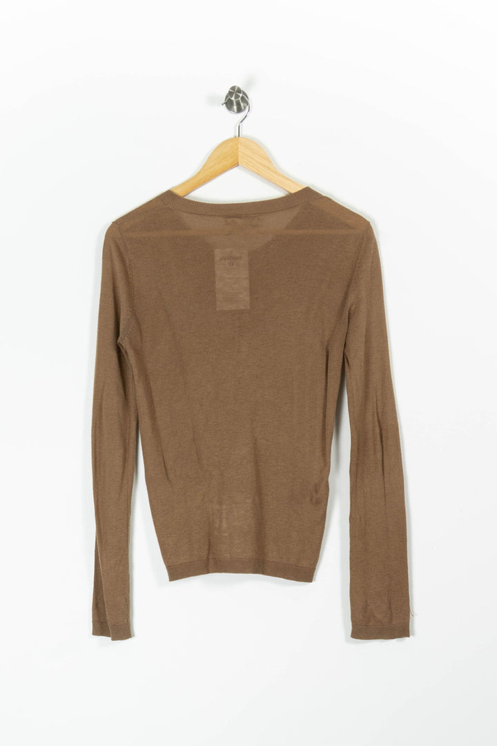 Cardigan Beige - Taille S/36 de la marque American Vintage | PARAD96623 - Vendu par Paradigme - Image 4