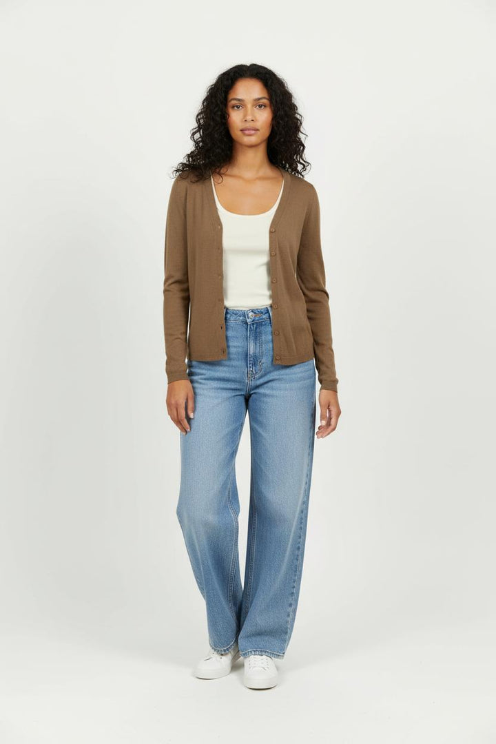 Cardigan Beige - Taille S/36 de la marque American Vintage | PARAD96623 - Vendu par Paradigme - Image 1