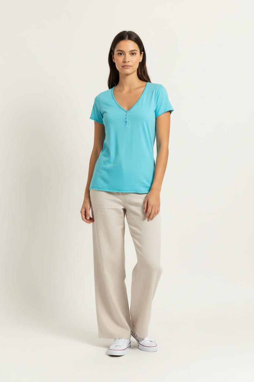 Tee-shirt Bleu - Taille XS/34 de la marque Bérénice | PARAD96627 - Vendu par Paradigme - Image 1