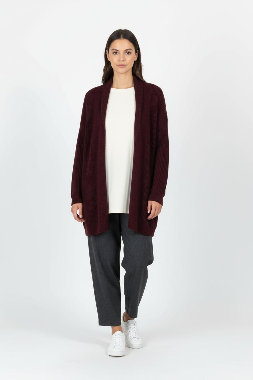 Cardigan Bordeaux - Taille S/36 de la marque IKKS | PARAD96629 - Vendu par Paradigme - Image 1