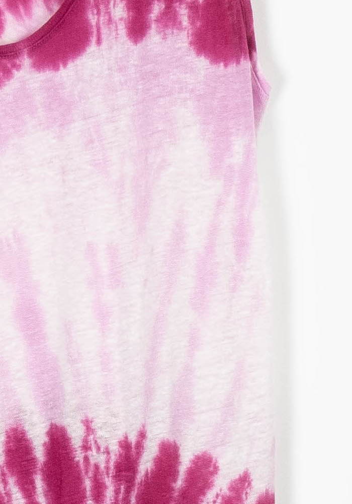 Robe Débardeur Rose et Blanc - Taille M/38 de la marque Kujten | PARAD96652 - Vendu par Paradigme - Image 3