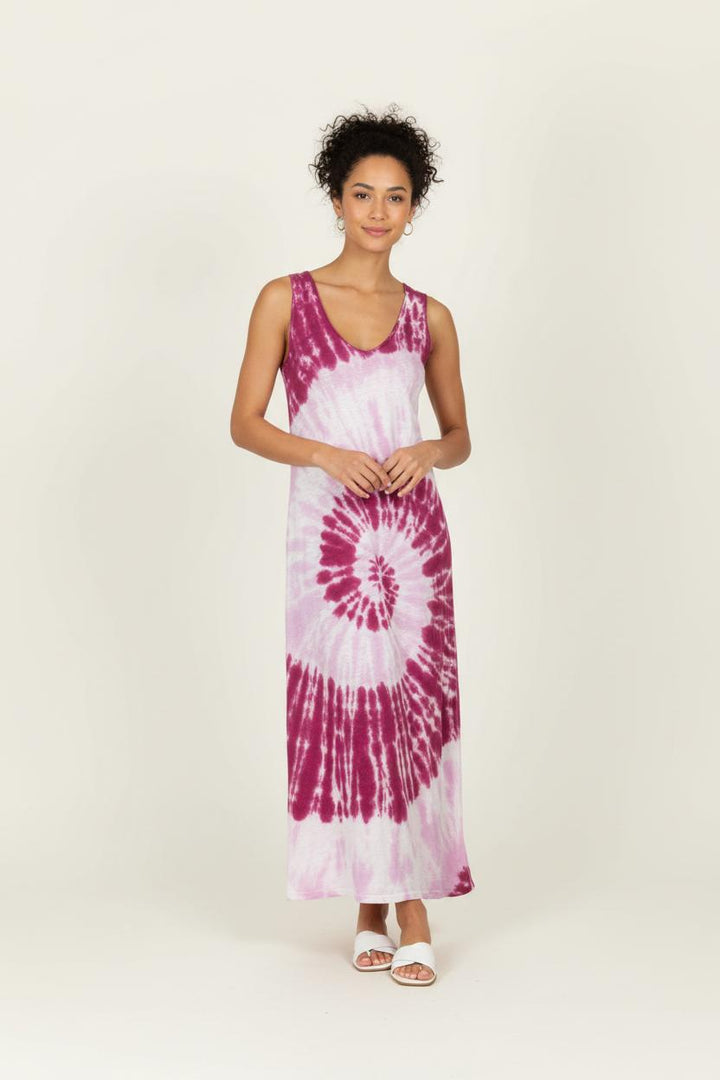 Robe Débardeur Rose et Blanc - Taille M/38 de la marque Kujten | PARAD96652 - Vendu par Paradigme - Image 1