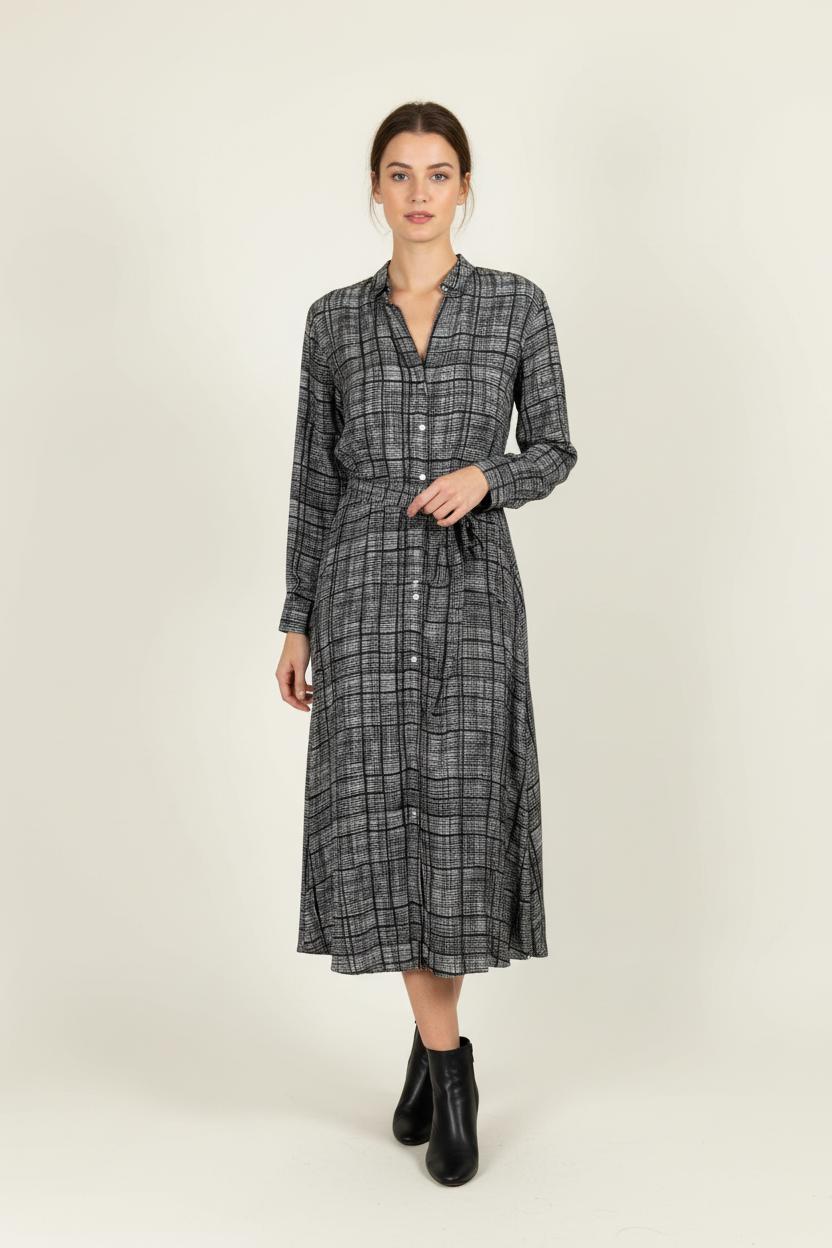 Robe Chemisier Noire et Blanche - Taille XS/34 de la marque Diega | PARAD96655 - Vendu par Paradigme - Image 1