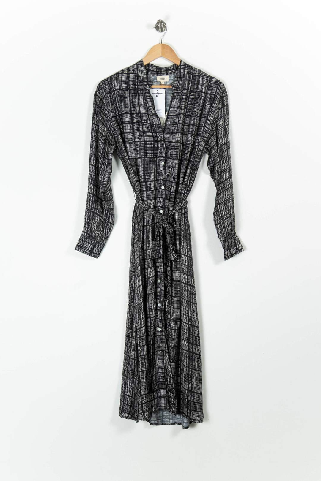 Robe Chemisier Noire et Blanche - Taille XS/34 de la marque Diega | PARAD96655 - Vendu par Paradigme - Image 2