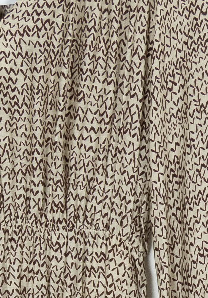 Robe Midi Beige et Marron - Taille XS/34 de la marque Diega | PARAD96656 - Vendu par Paradigme - Image 3
