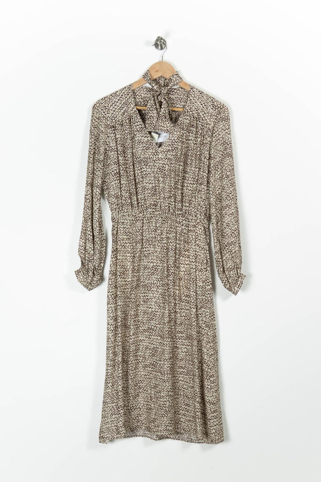 Robe Midi Beige et Marron - Taille XS/34 de la marque Diega | PARAD96656 - Vendu par Paradigme - Image 2