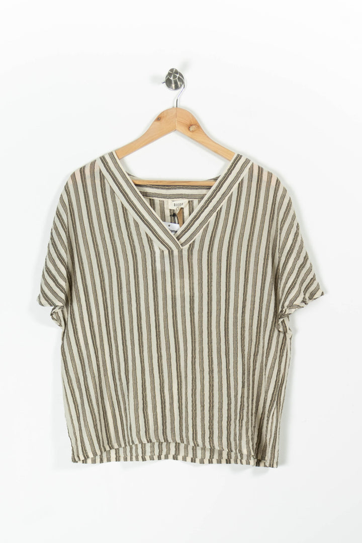 Blouse Beige et Marron - Taille L/40 de la marque Diega | PARAD96660 - Vendu par Paradigme - Image 2