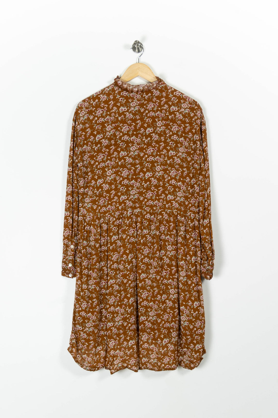 Robe Courte Marron et Blanche - Taille M/38 de la marque Louise Misha | PARAD96662 - Vendu par Paradigme - Image 4