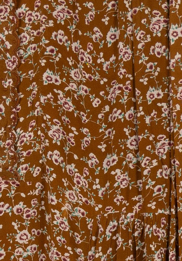 Robe Courte Marron et Blanche - Taille M/38 de la marque Louise Misha | PARAD96662 - Vendu par Paradigme - Image 3