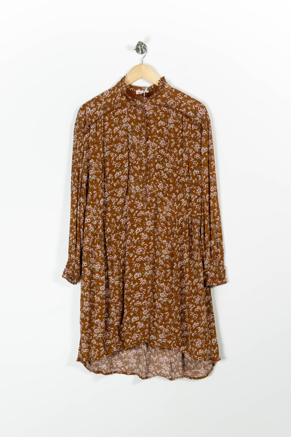 Robe Courte Marron et Blanche - Taille M/38 de la marque Louise Misha | PARAD96662 - Vendu par Paradigme - Image 2