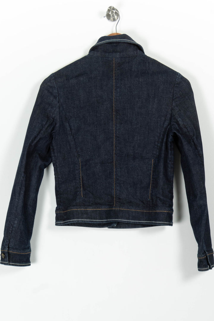 Veste en Jean Bleue - Taille S/36 de la marque Paule Ka | PARAD96672 - Vendu par Paradigme - Image 4