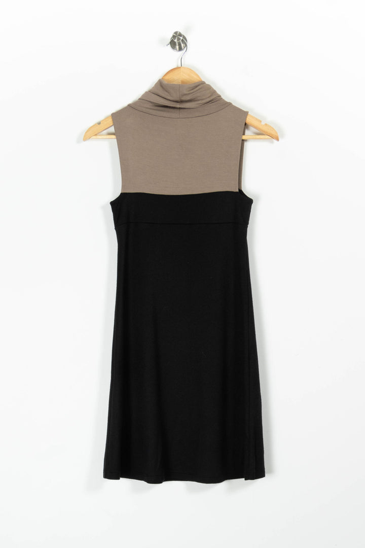 Robe Noire et Beige - Taille S/36 de la marque La Fée Maraboutée | PARAD96676 - Vendu par Paradigme - Image 4
