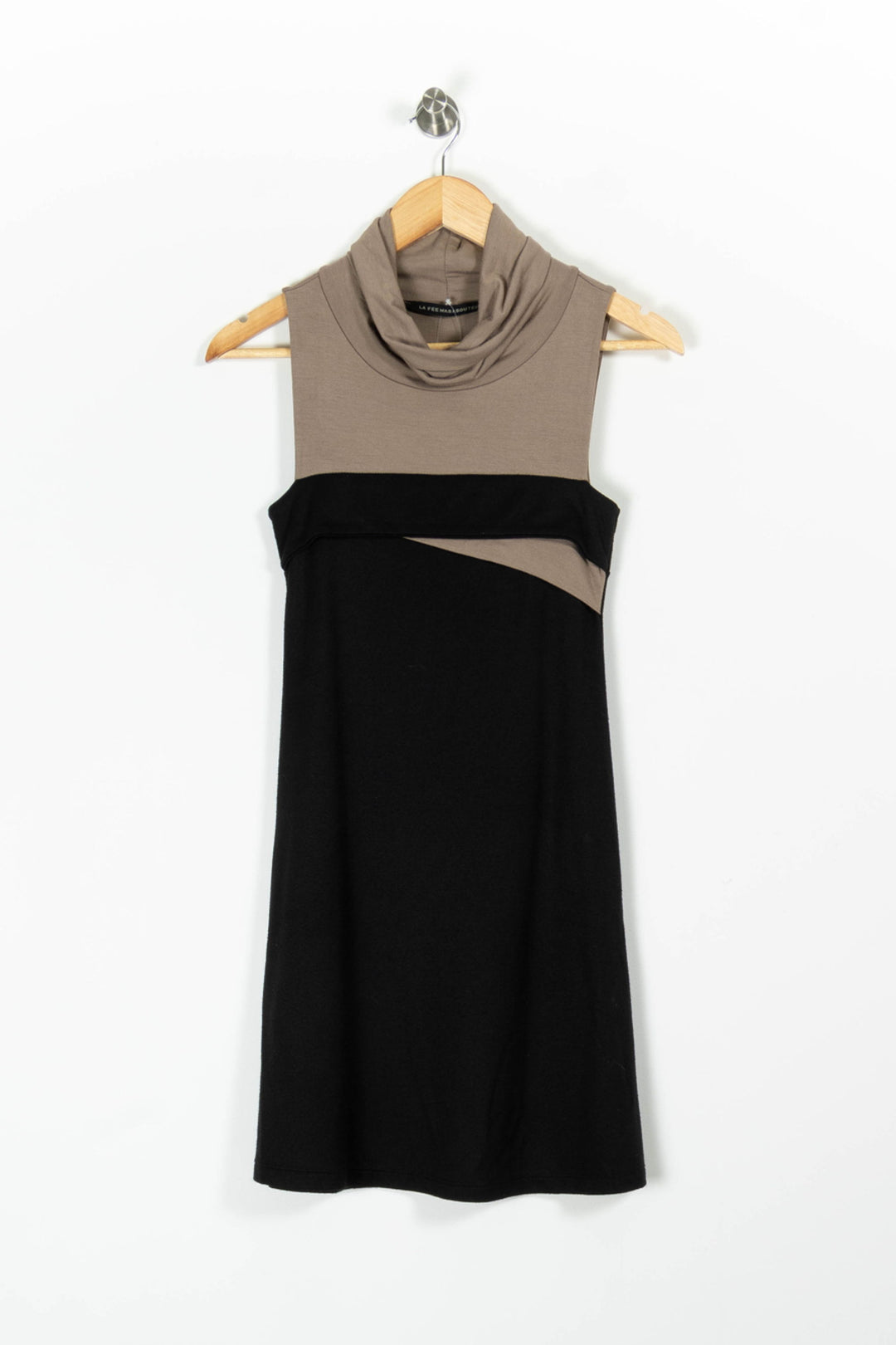 Robe Noire et Beige - Taille S/36 de la marque La Fée Maraboutée | PARAD96676 - Vendu par Paradigme - Image 2