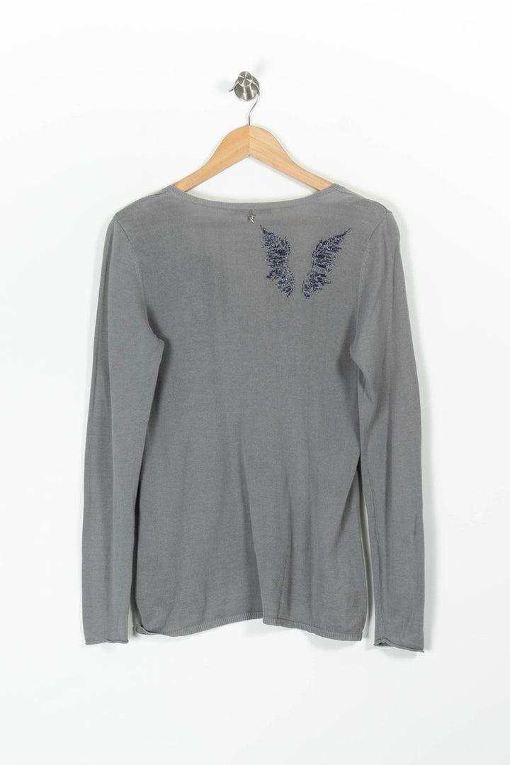 Pull Gris - Taille M/38 de la marque Sud express | PARAD96681 - Vendu par Paradigme - Image 4