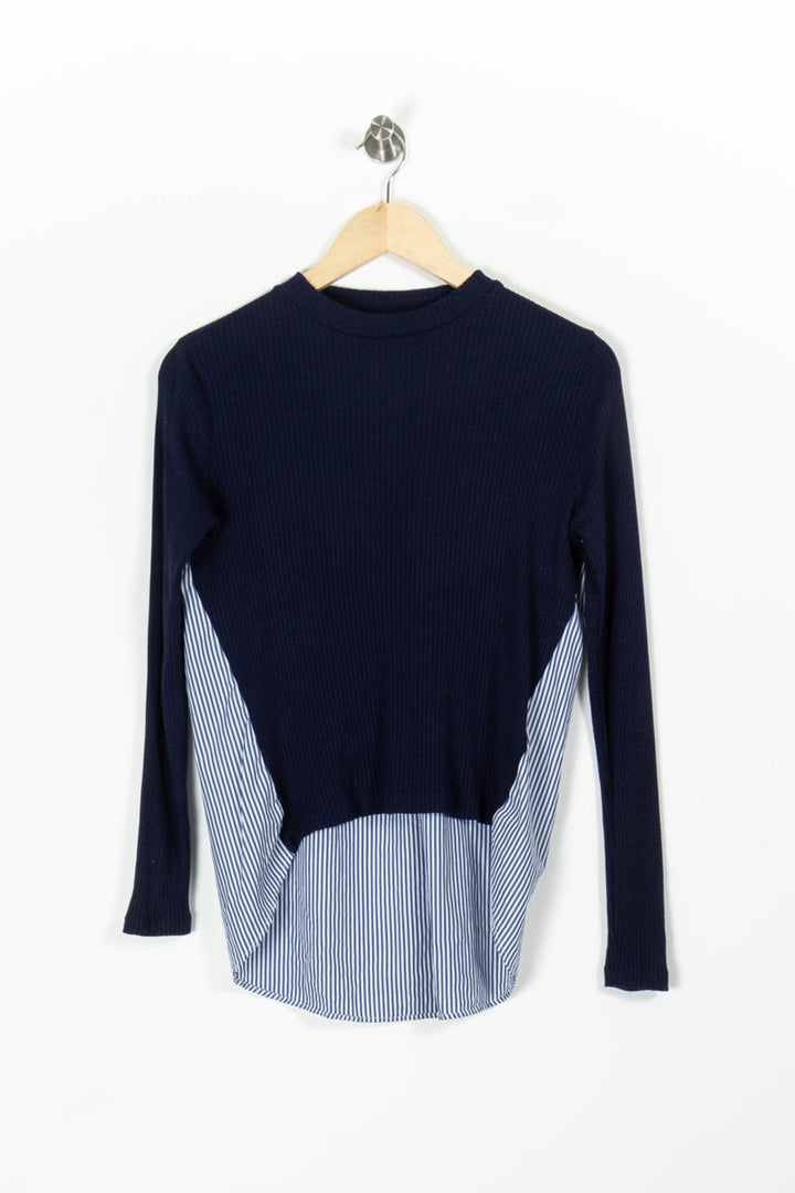 Chemise Bleu et Blanche - Taille S/36 de la marque Sandro | PARAD96686 - Vendu par Paradigme - Image 2