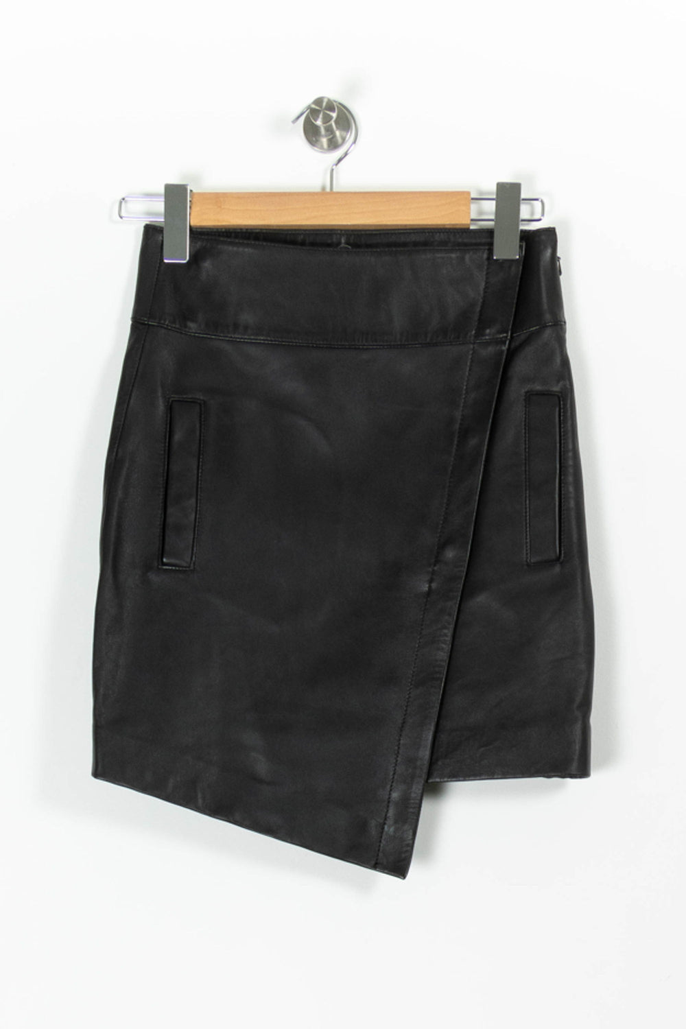 Jupe Asymétrique Noire - Taille S/36 de la marque ba&sh | PARAD96689 - Vendu par Paradigme - Image 2