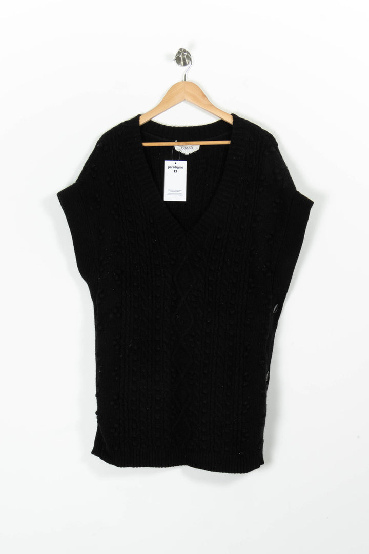 Robe Pull Noire - Taille S/36 de la marque ba&sh | PARAD96690 - Vendu par Paradigme - Image 2