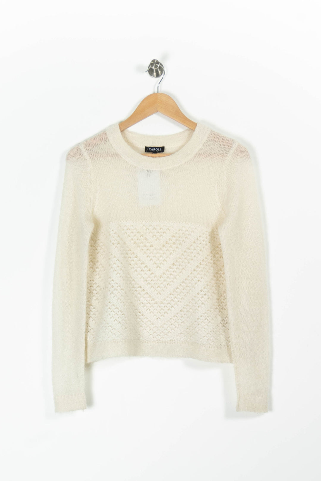 Pull Beige - Taille S/36 de la marque Caroll | PARAD96692 - Vendu par Paradigme - Image 2