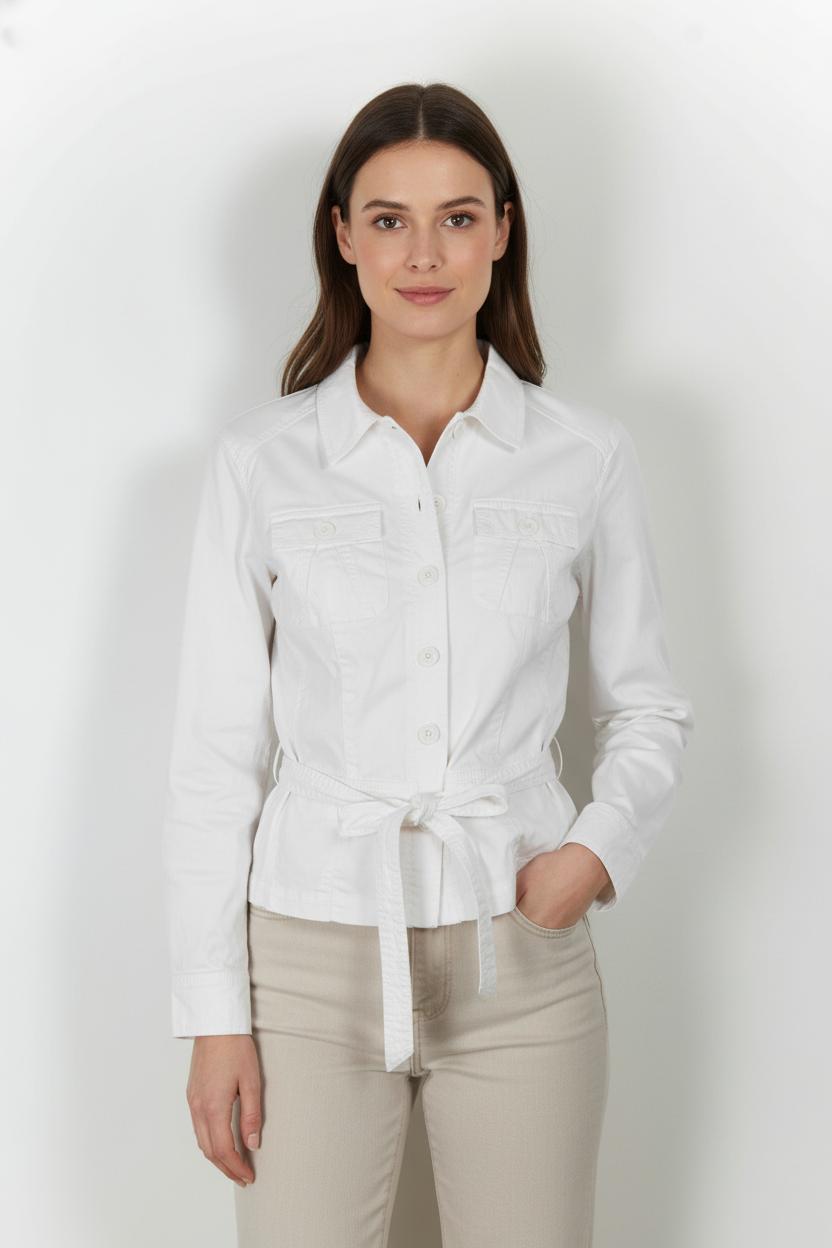 Veste Blanche - Taille XL/42 de la marque Caroll | PARAD96701 - Vendu par Paradigme - Image 1