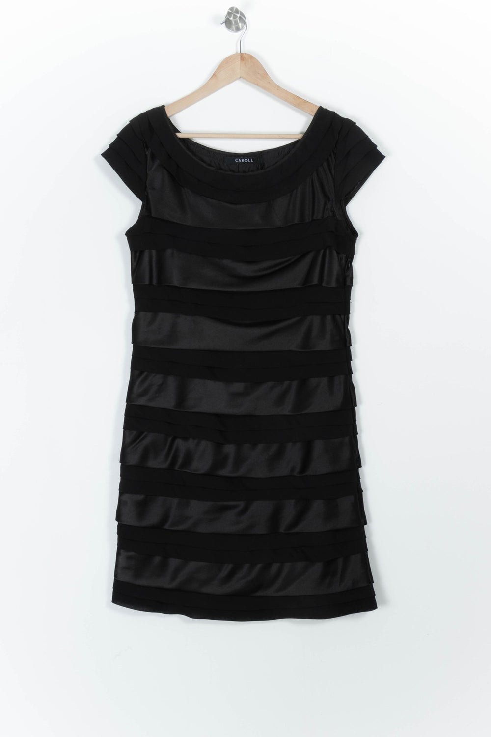 Robe Droite Noire - Taille M/38 de la marque Caroll | PARAD96702 - Vendu par Paradigme - Image 2