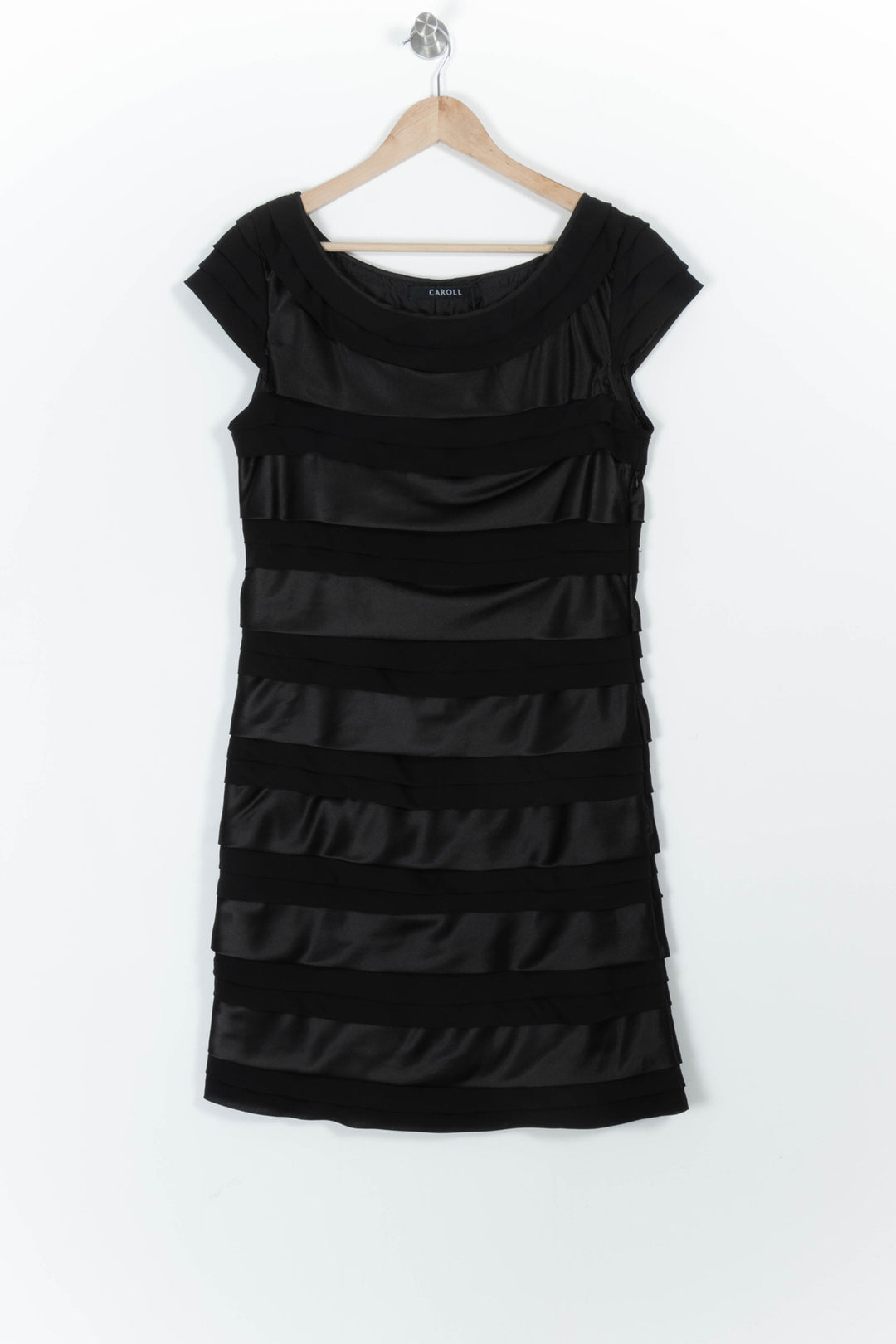 Robe Droite Noire - Taille M/38 de la marque Caroll | PARAD96702 - Vendu par Paradigme - Image 2